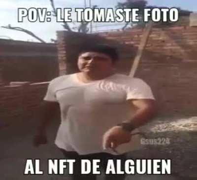 Juanito haciendo la broma del NFT be like