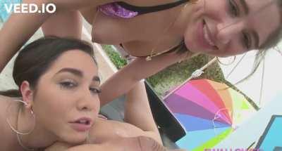 Karlee, Abella and Mike Worship Each Other's Asshole Pt. 2