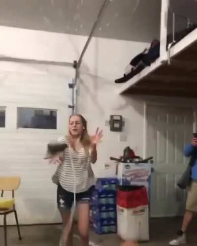 Basketball beer trick