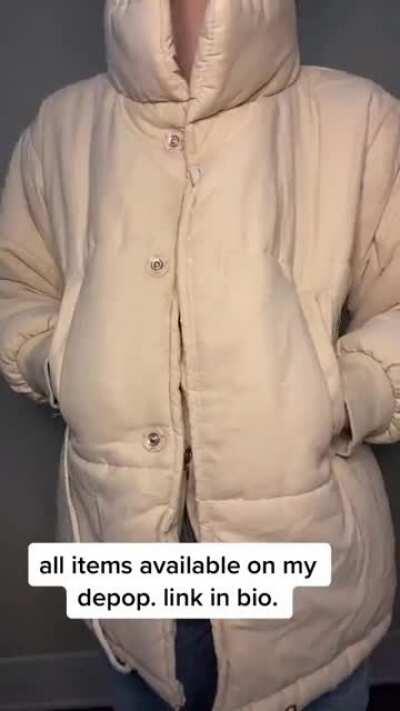 Modeling her latest depop drop