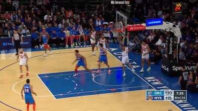 [Highlight] Josh Giddey making a brilliant behind the back, no look wraparound dime look easy