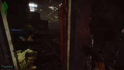 That moment you see the blue laser