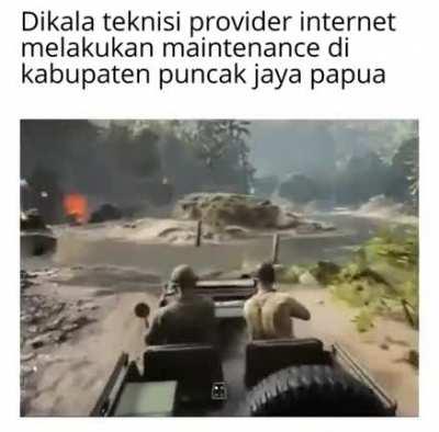 Footage teknisi setiap maintenance di pedalaman Papua