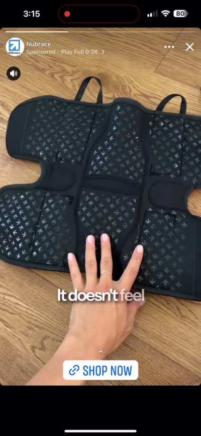 Knee brace and blue toes