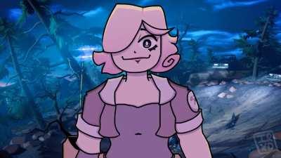 Penny moments before going to BR