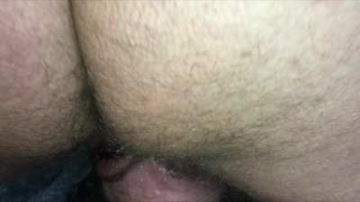 When her eyes close as she accepts it