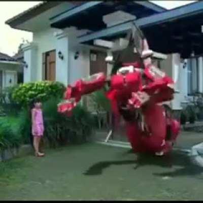 Thanks, I Hate this girl transforming into a car