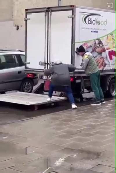 Wholesome truck driver