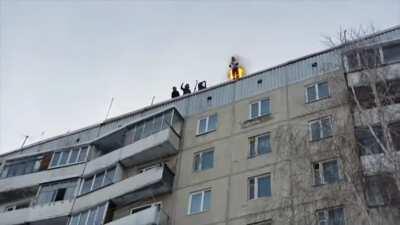 DBS setting yourself on fire and jumping 30m off a building!