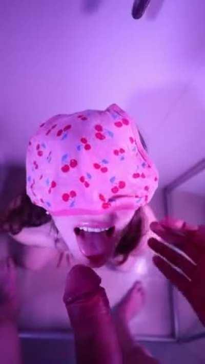 My boyfriend peed in my mouth & I drank it all, then I peed into my own hand and I licked it all up! :)