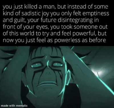 Your a damned soul now