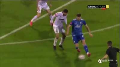 Mislav Orsic great goal for Dinamo Zagreb vs Hajduk Split (Croatian Prva HNL)