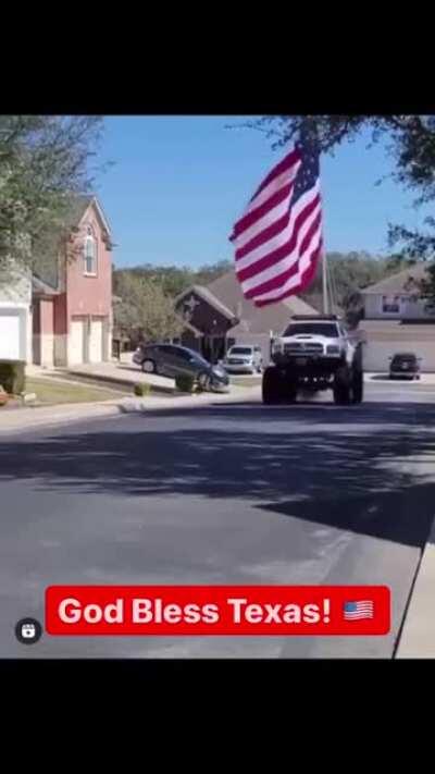 Texas Man. WARNING: don't challenge his flag or he will secede