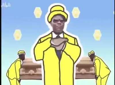 Mio Honda after getting assassinated for his war crime... In other words coffin time.