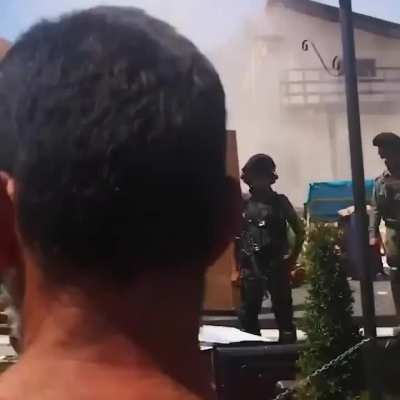 Israeli settlers backed by the army destroy the house of a christian palestinian family and seize their land.