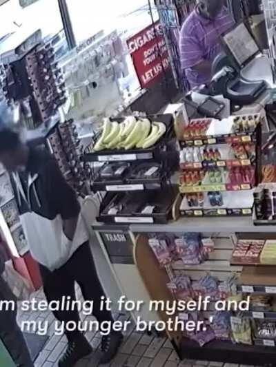 Store owner Helps Teen caught Stealing from his store