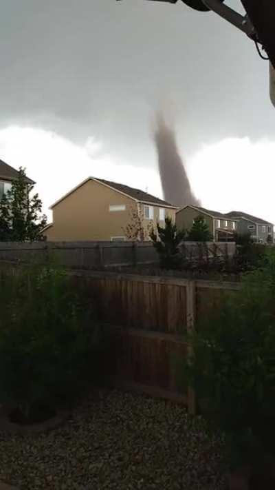 Spent 5 hours getting chemotherapy this morning, came home feeling like crap. Laid down to nap..alarms and sirens start blasting. Rush 5 cats to the basement and prep shelter. Go outside to see this in my subdivision.