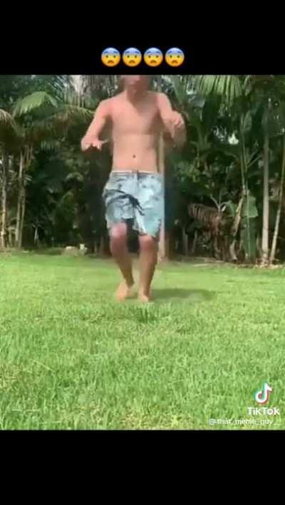 Ouch that shit got to hurt