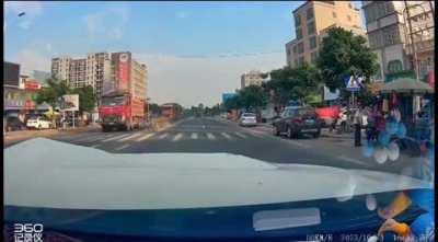 Eyes were not on the road