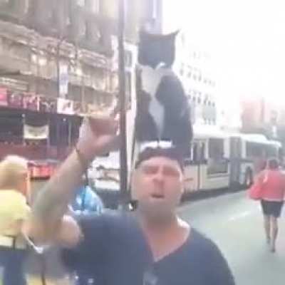 cat controlling hooman caught on video 😳