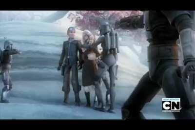 Remember when Bo Katan slapped Ahsoka's ass?