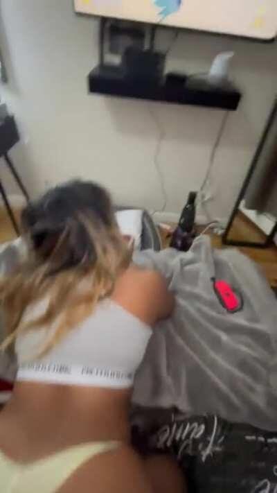 I still came in first place even while my roommate was pounding me out