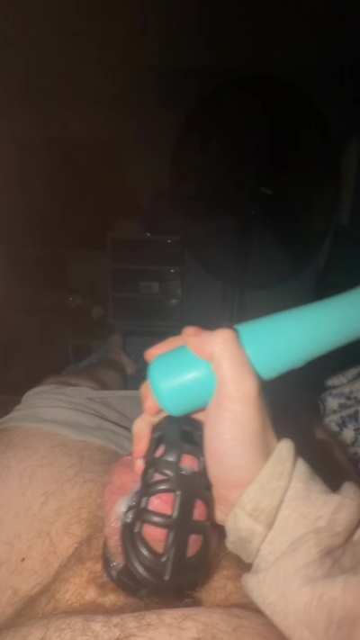 My toy cums like a girl after being edged