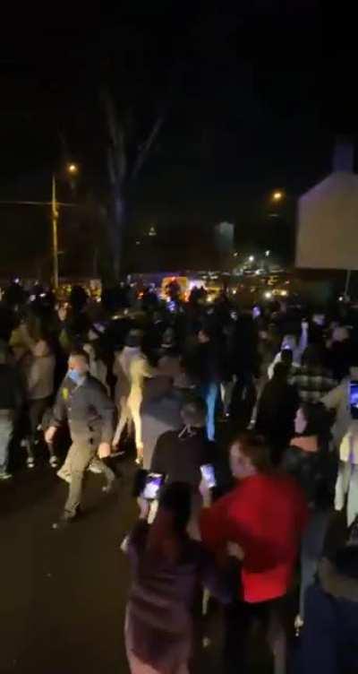 Jozef Puska, charged with the murder of Ashling Murphy, leaving Tullamore courthouse tonight