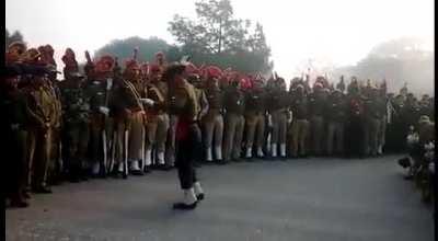 Gurkhas dancing with Khukhri dagger