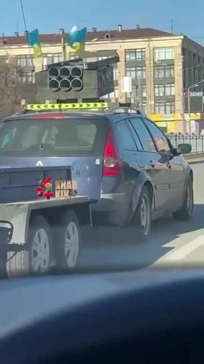 A previously unseen variant of the M142 HIMARS is caught on camera