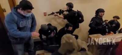 Black cop shoots unarmed white woman to start civil war