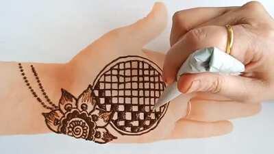 Attractive easy henna mehndi design - tattoo