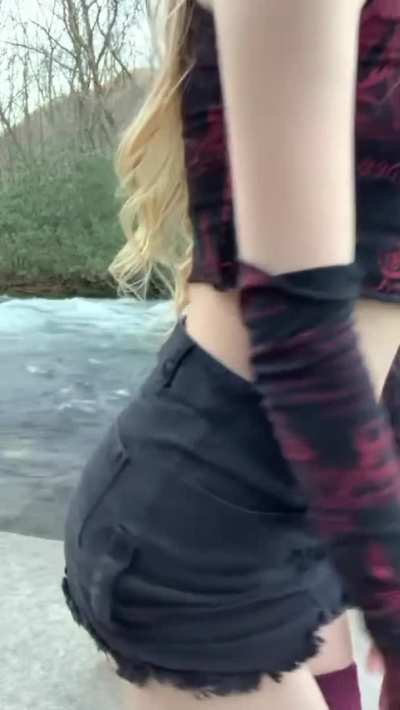 Would you be brave enough to fuck me by the river