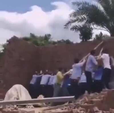 Trying to catch a brick wall instead of moving