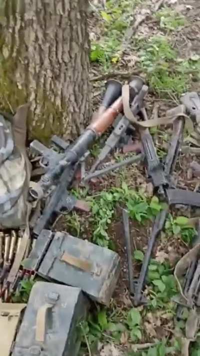 Trophies from wagner's positions near Bakhmut.