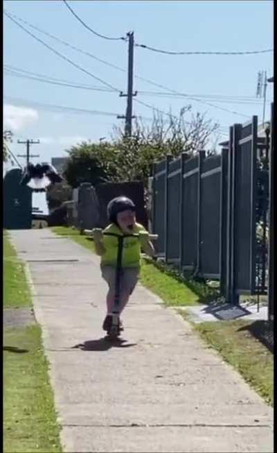 He's running for his life