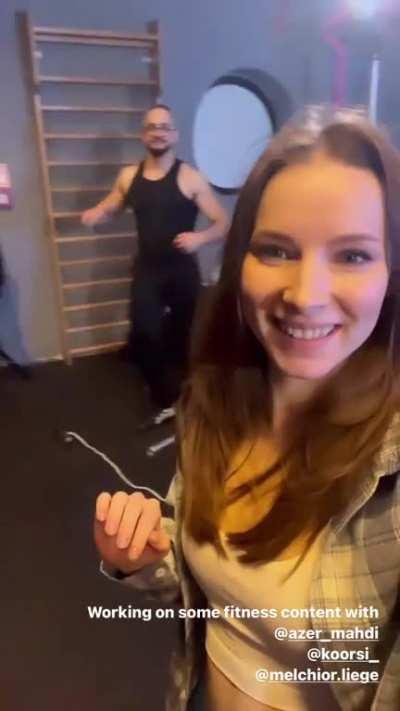 Working on some fitness content