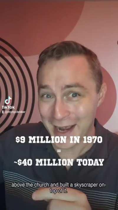 The skyscraper built on a church. 