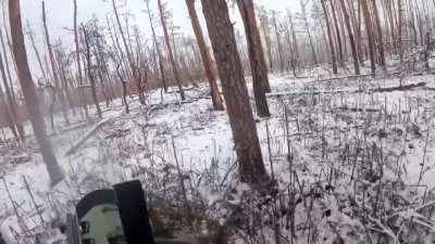 GoPro footage of Ukrainian soldiers of the 108th TDF brigade assaulting Russian positions in the Zaporizhzhia direction, February 2025