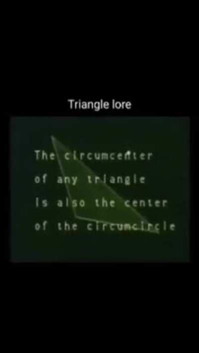 Triangle lore