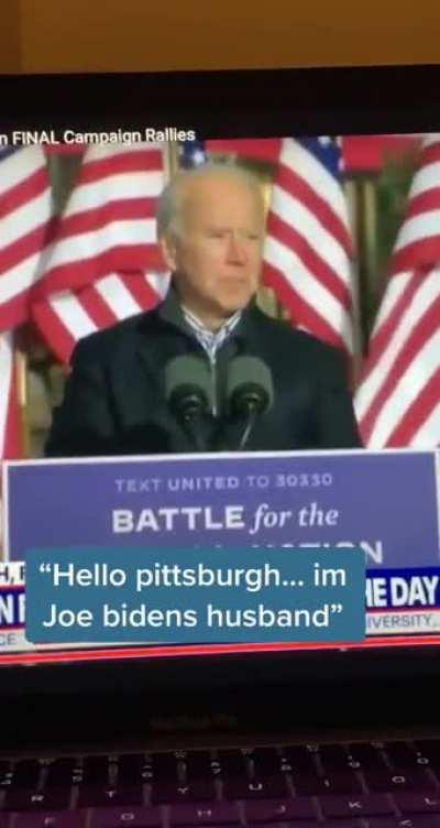 😂 “I’m Joe Biden husband”
