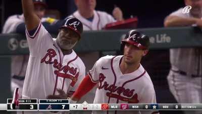 [Highlight] [Highlight] Matt Olson hits a solo homer 456 feet.