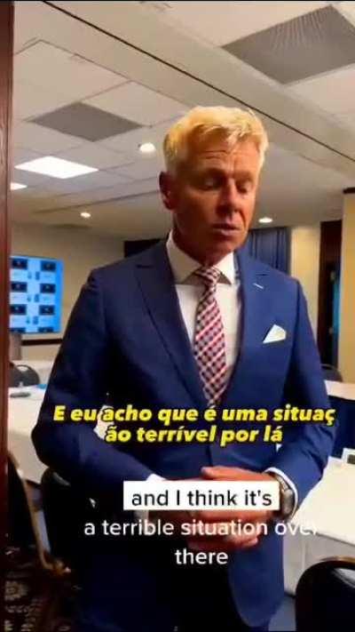 Rob Roos membro do parlamento europeu representando a Holanda fala sobre a situaÃ§Ã£o do Brasil.