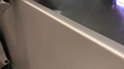 Coffee bot put on three lids and jammed the cup