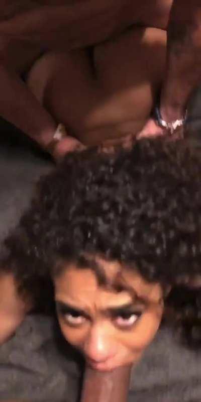 Ebony pounded by white dicks