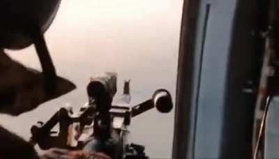 Russian Shahed drone shot down from an army helicopter