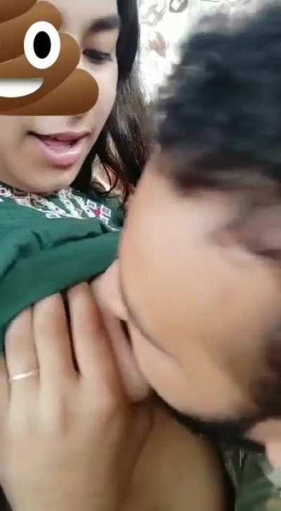 So beautiful Gf 🥵 valentine day special bj 💦 & boobs suck 2 Video