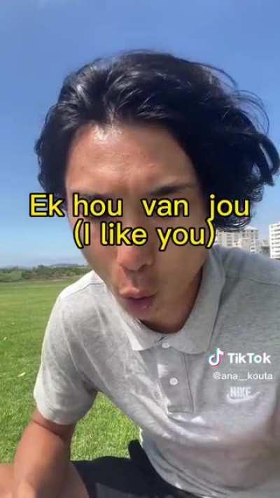 The 45th Afrikaans speaker, he's Japanese