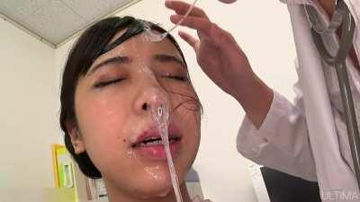 Doctor takes care of her patient