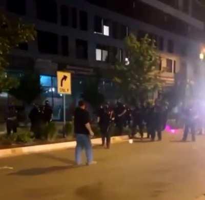 Grand Rapids PD firing a tear gas canister at an unarmed man (right after they maced him) point blank to the face